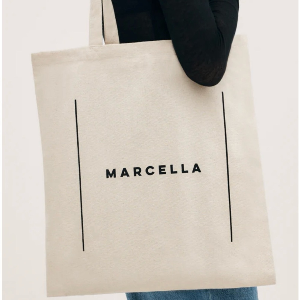 MARELLA Cream Minimalist Tote Bag